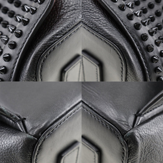 Christian Louboutin Backpack 1165002 Calfskin black Apolbi Spike studs mens Used Authentic