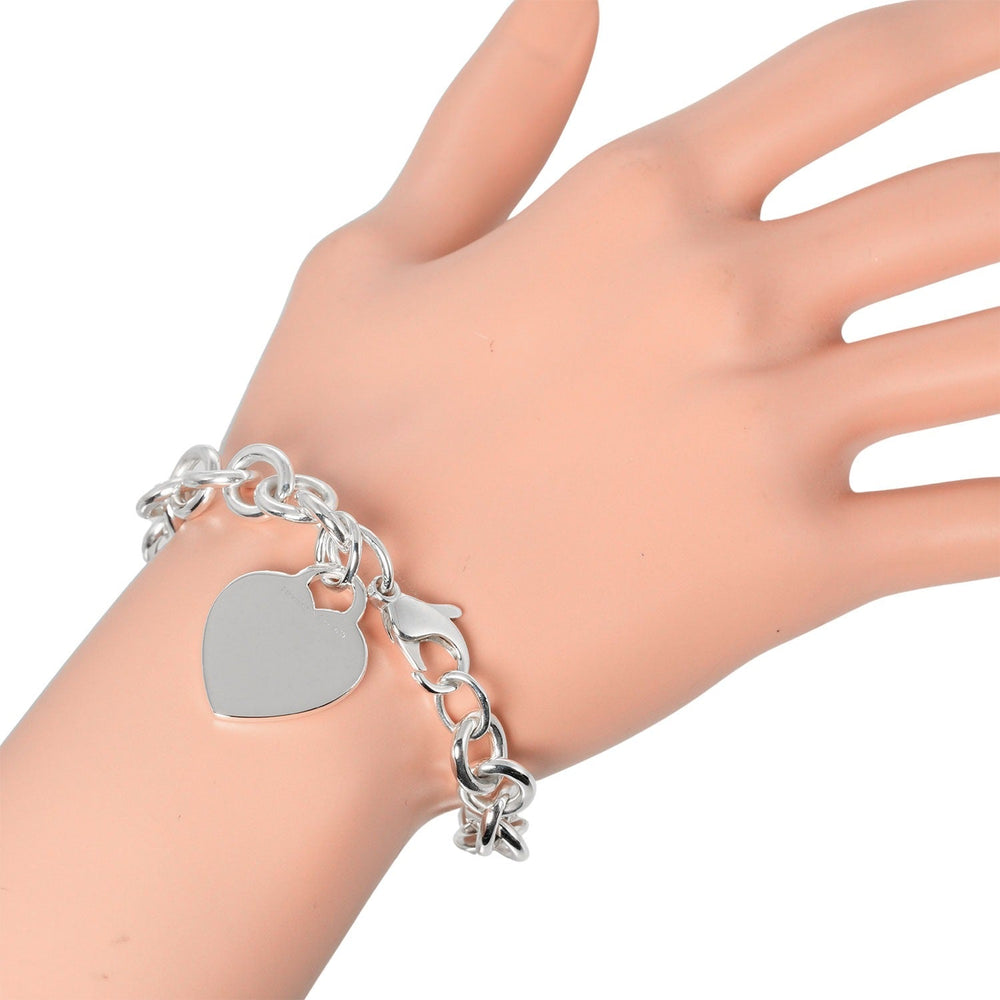 TIFFANY&Co. bracelet Silver925 Silver Return to heart tag Women Used Authentic