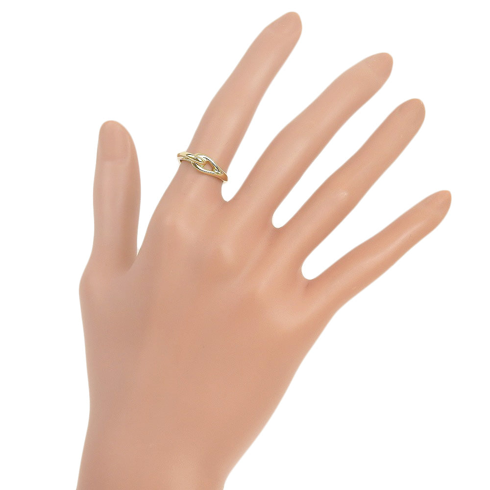 TIFFANY&Co. Ring K18 yellow gold gold knot Women Used Authentic