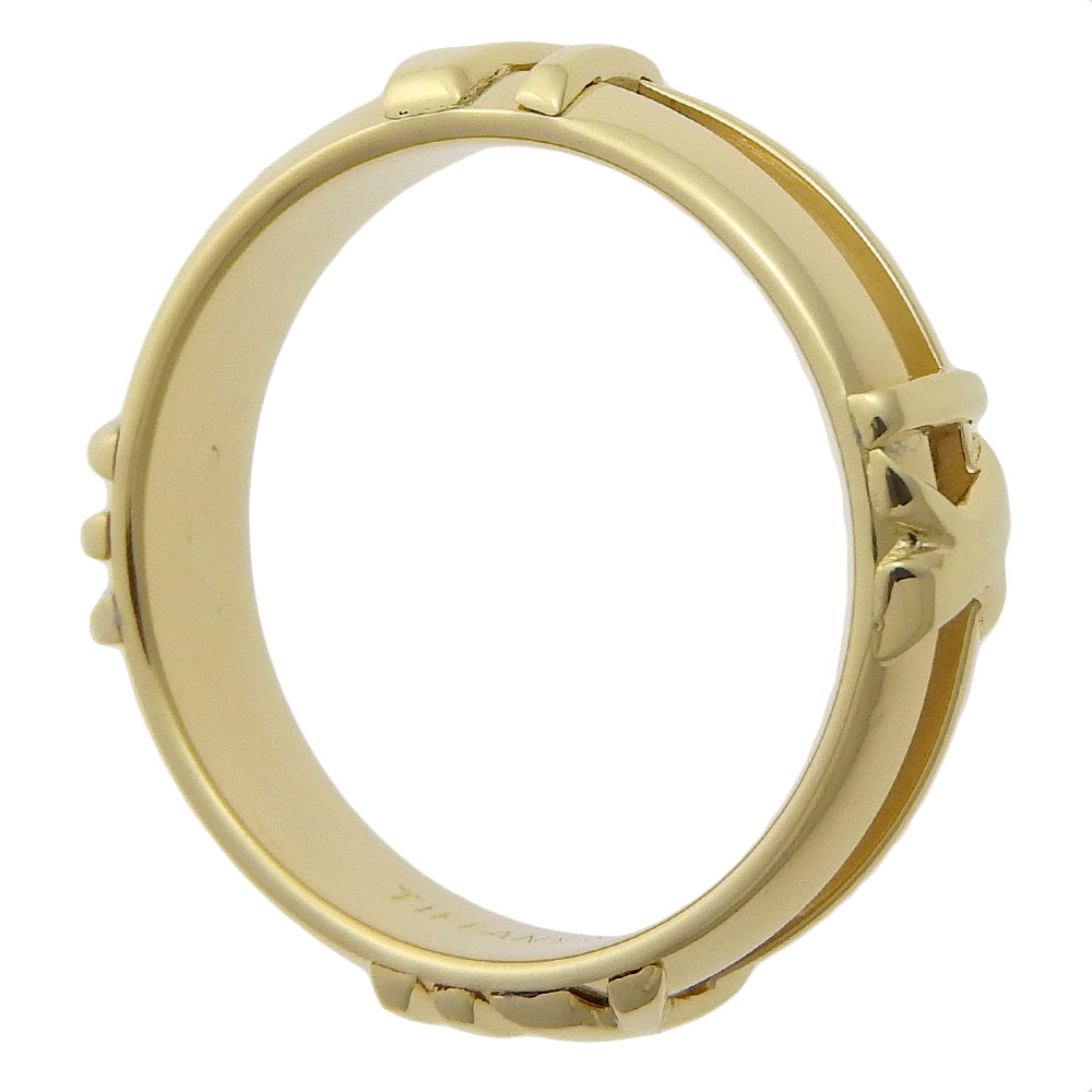 TIFFANY&Co. Ring K18 yellow gold gold Atlas Women Used Authentic
