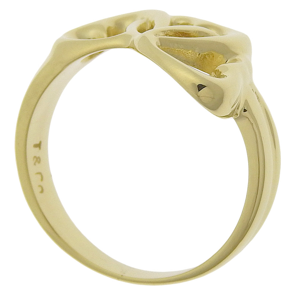 TIFFANY&Co. Ring K18 yellow gold gold Triple heart Women Used Authentic