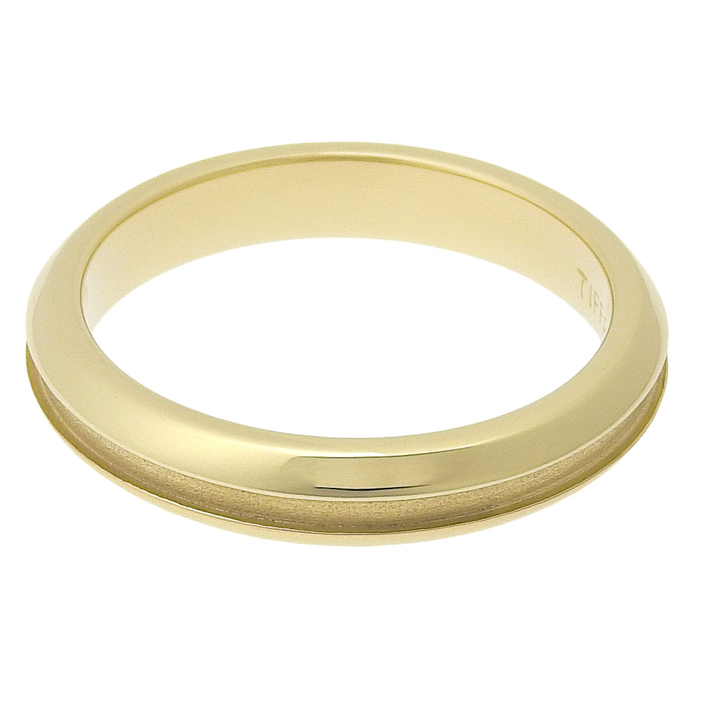 TIFFANY&Co. Ring K18 yellow gold gold vintage bundling 1 line Women Used Authentic