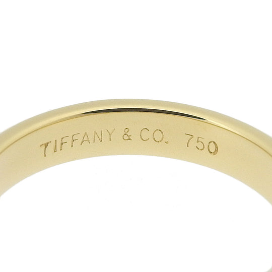 TIFFANY&Co. Ring K18 yellow gold gold vintage bundling 1 line Women Used Authentic
