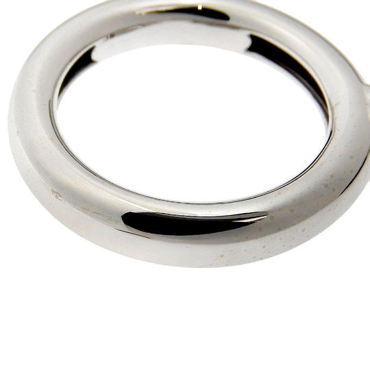 TIFFANY&Co. Ring K18 White Gold, Diamond Silver heart Friendship Women Used Authentic