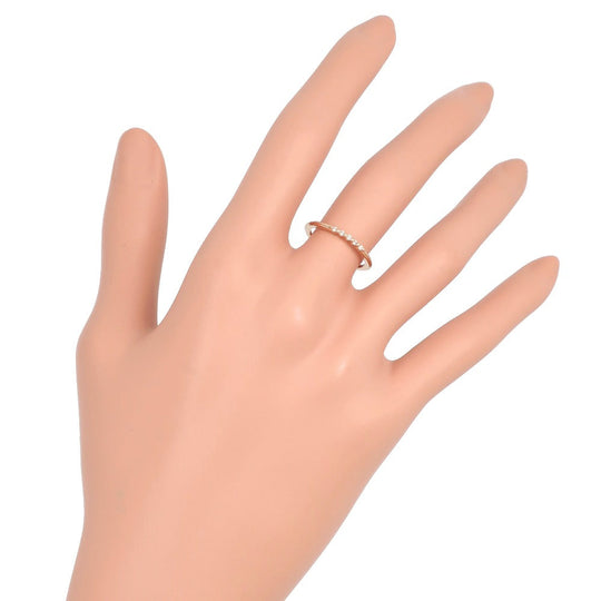 AGATHA Ring K18 pink gold, diamond gold 5P diamond Women Used Authentic
