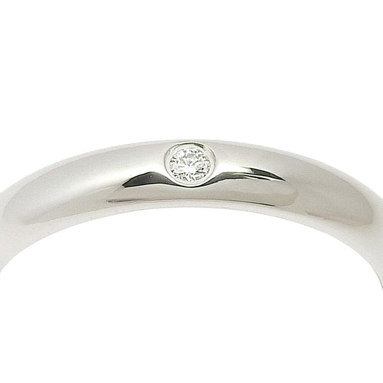 CARTIER Ring B4057748 Pt950Platinum Silver 1P diamond 2 pairs set Wedding rings mens(Unisex) 50/44 Used Authentic