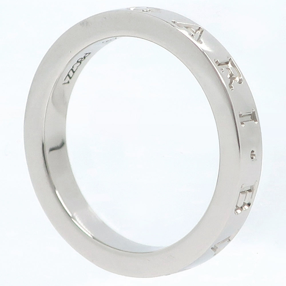 BVLGARI Ring Pt950Platinum Silver Double logo Bulgari Bulgari Women 48 Used Authentic