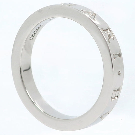 BVLGARI Ring Pt950Platinum Silver Double logo Bulgari Bulgari Women 48 Used Authentic