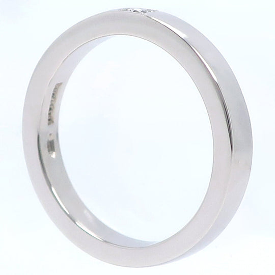 BVLGARI Ring Pt950Platinum, Diamond Silver 1P diamond wedding Marie Me Women Used Authentic