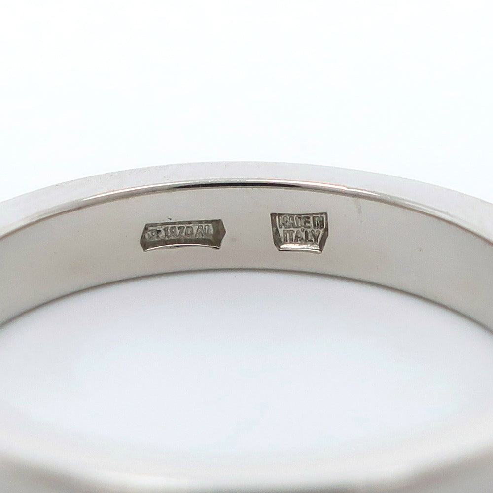 BVLGARI Ring Pt950Platinum, Diamond Silver 1P diamond wedding Marie Me Women Used Authentic