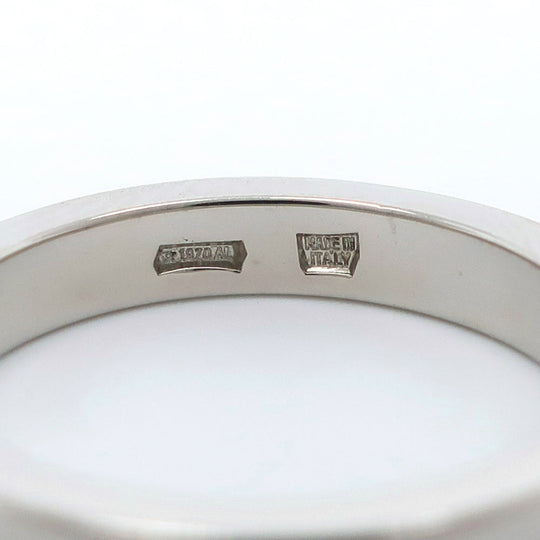 BVLGARI Ring Pt950Platinum, Diamond Silver 1P diamond wedding Marie Me Women Used Authentic