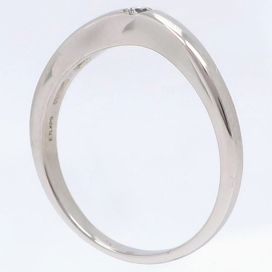 BVLGARI Ring Pt950Platinum, Diamond Silver 1P diamond corona Women Used Authentic