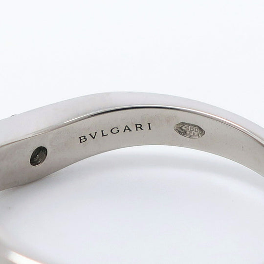 BVLGARI Ring Pt950Platinum, Diamond Silver 1P diamond corona Women Used Authentic