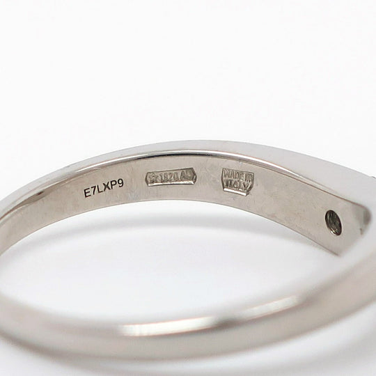 BVLGARI Ring Pt950Platinum, Diamond Silver 1P diamond corona Women Used Authentic