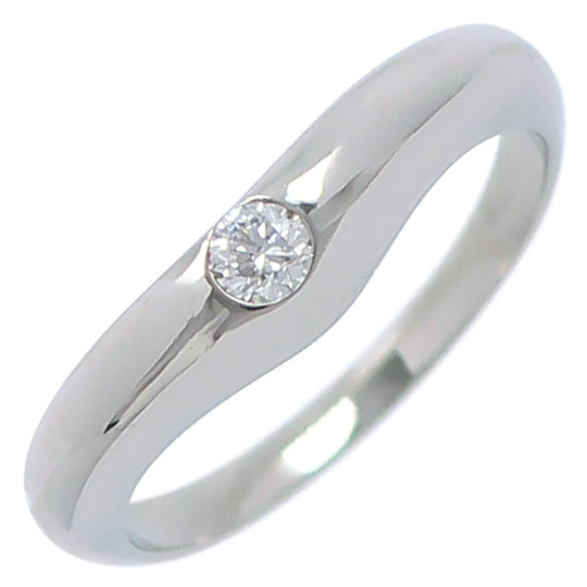 BVLGARI Ring Pt950Platinum, Diamond Silver 1P diamond corona Women Used Authentic