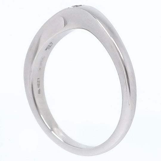 BVLGARI Ring Pt950Platinum, Diamond Silver 1P diamond corona Women Used Authentic
