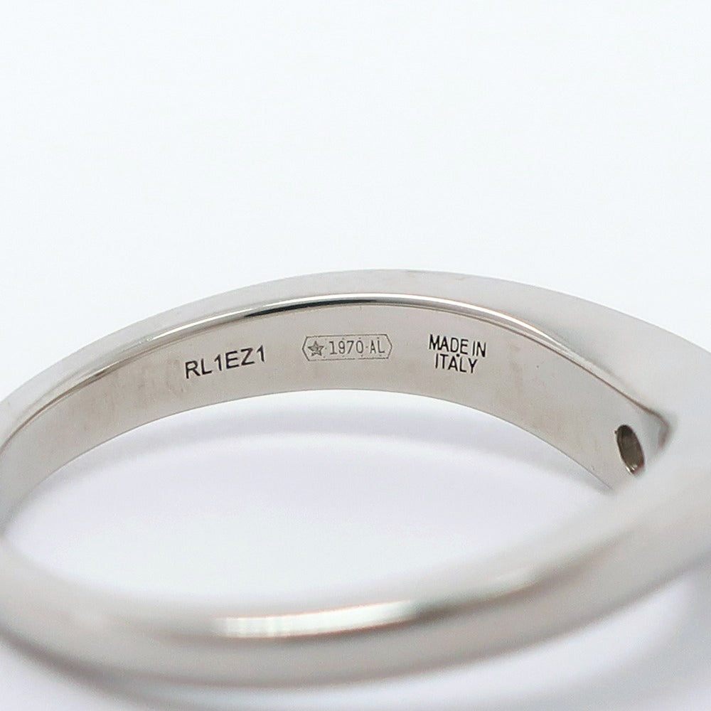 BVLGARI Ring Pt950Platinum, Diamond Silver 1P diamond corona Women Used Authentic
