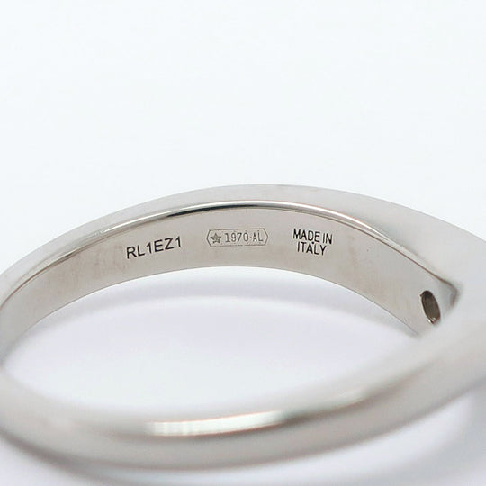 BVLGARI Ring Pt950Platinum, Diamond Silver 1P diamond corona Women Used Authentic