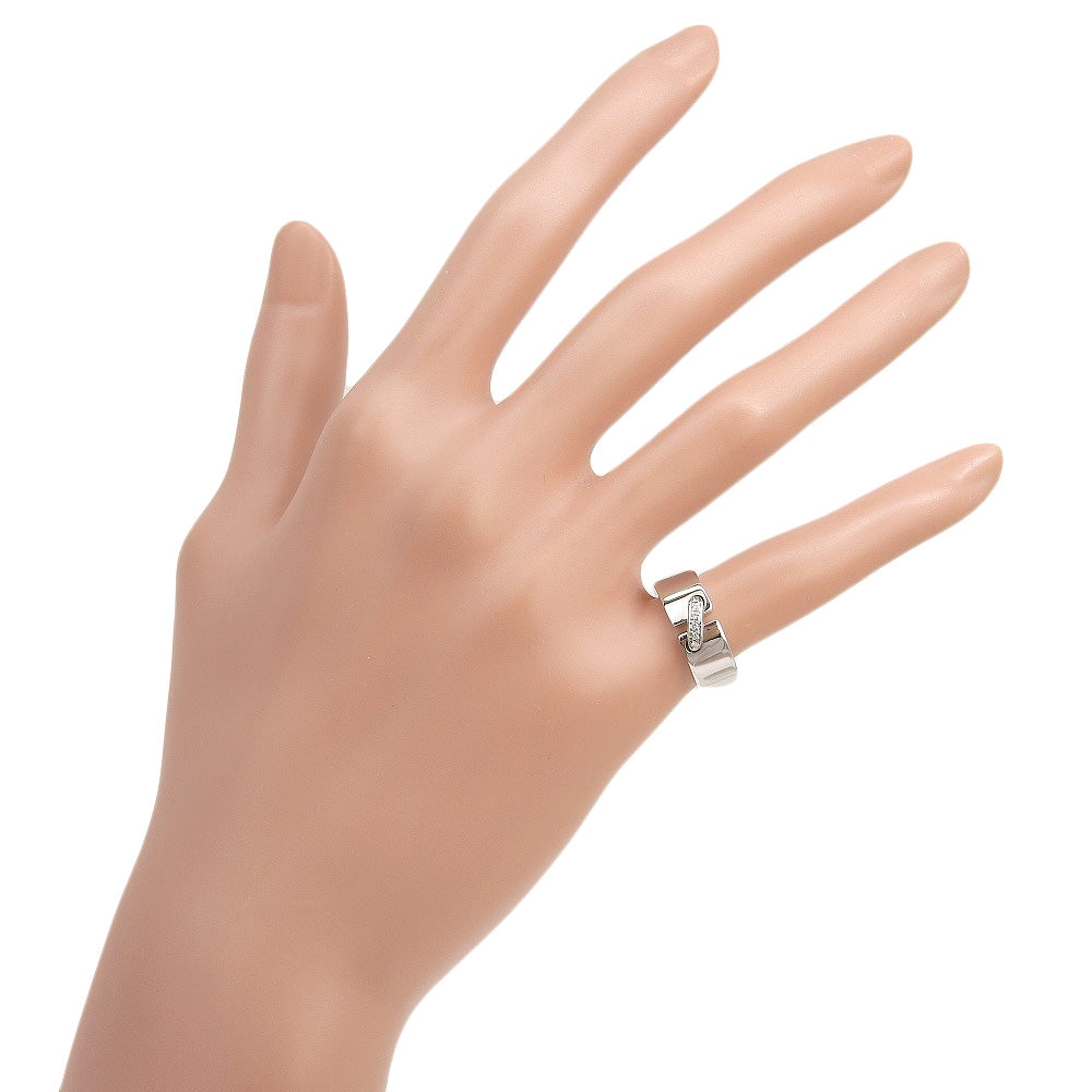Chaumet Ring 080094-046 K18 White Gold, Diamond Silver Lian Women Used Authentic