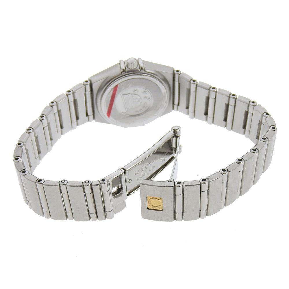 OMEGA Watches Quartz 1562.4 Stainless Steel Silver cal.1456 Constellation Mini black dial Women Used Authentic