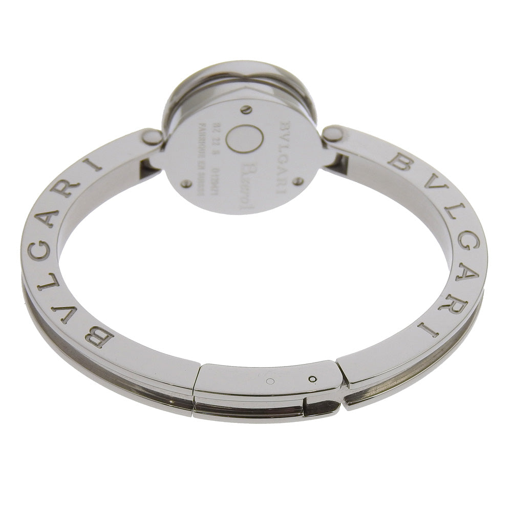 BVLGARI Watches Quartz BZ22S Stainless Steel Silver Be zero one B-zero1 black dial Women Used Authentic