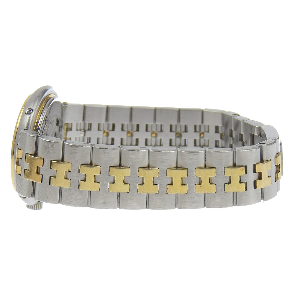 HERMES Watches Quartz Stainless Steel , Plated Gold Silver Profile date White dial Women Used Authentic