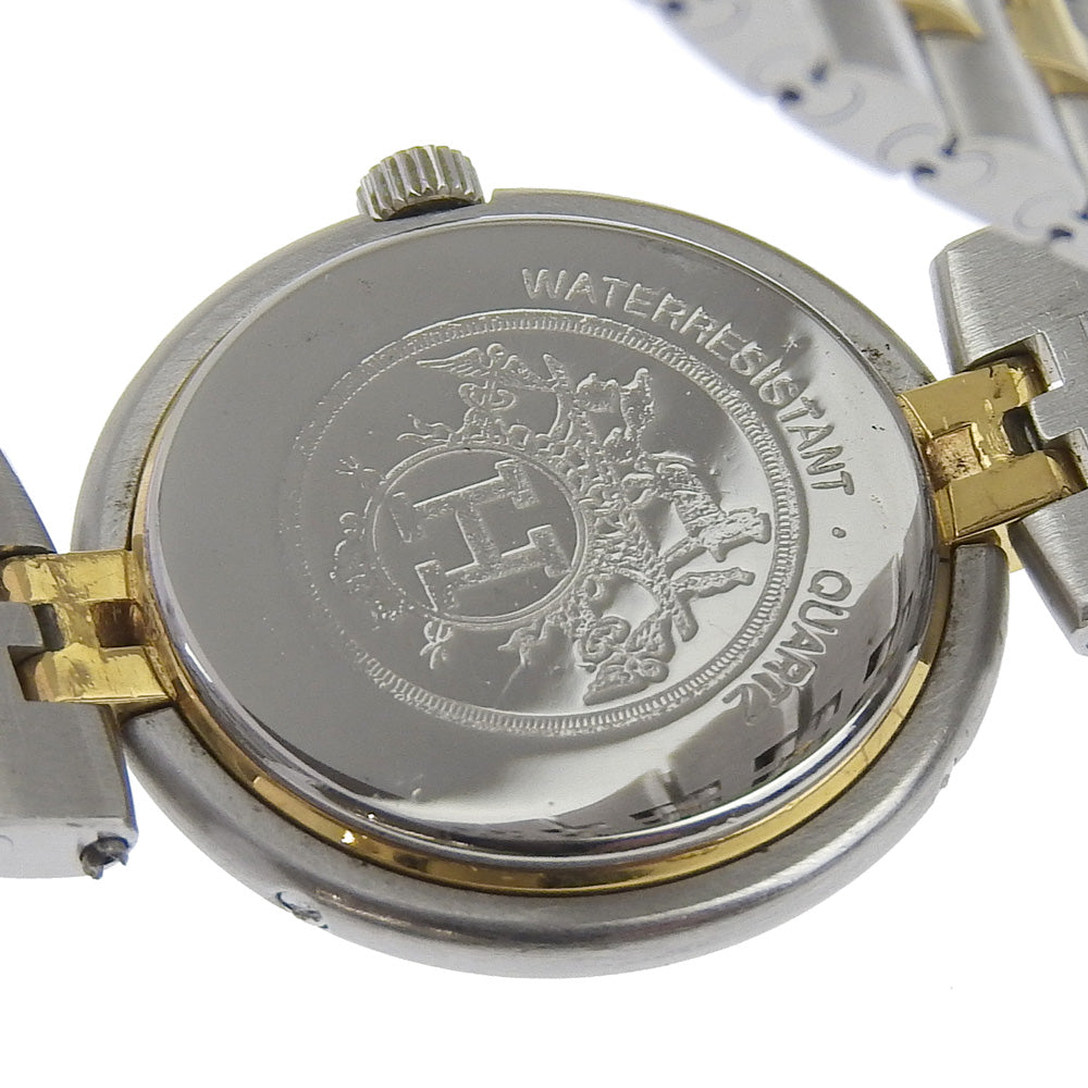 HERMES Watches Quartz Stainless Steel , Plated Gold Silver Profile date White dial Women Used Authentic