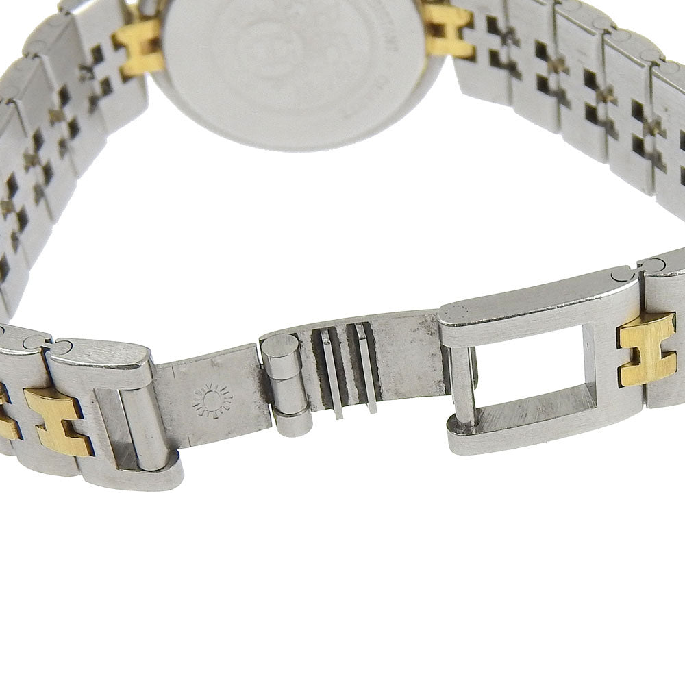 HERMES Watches Quartz Stainless Steel , Plated Gold Silver Profile date White dial Women Used Authentic