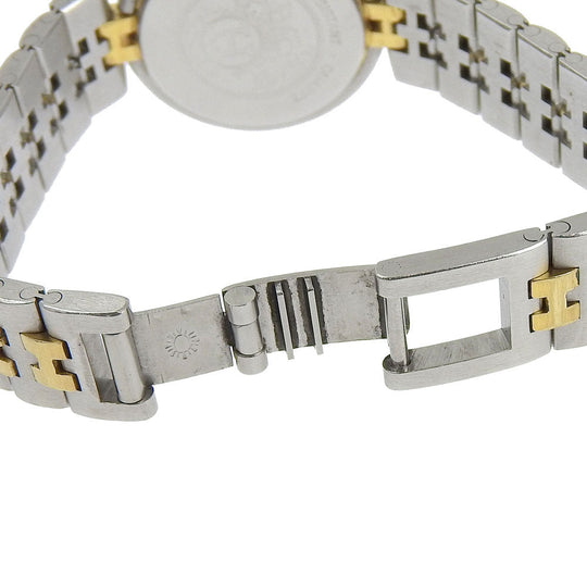 HERMES Watches Quartz Stainless Steel , Plated Gold Silver Profile date White dial Women Used Authentic