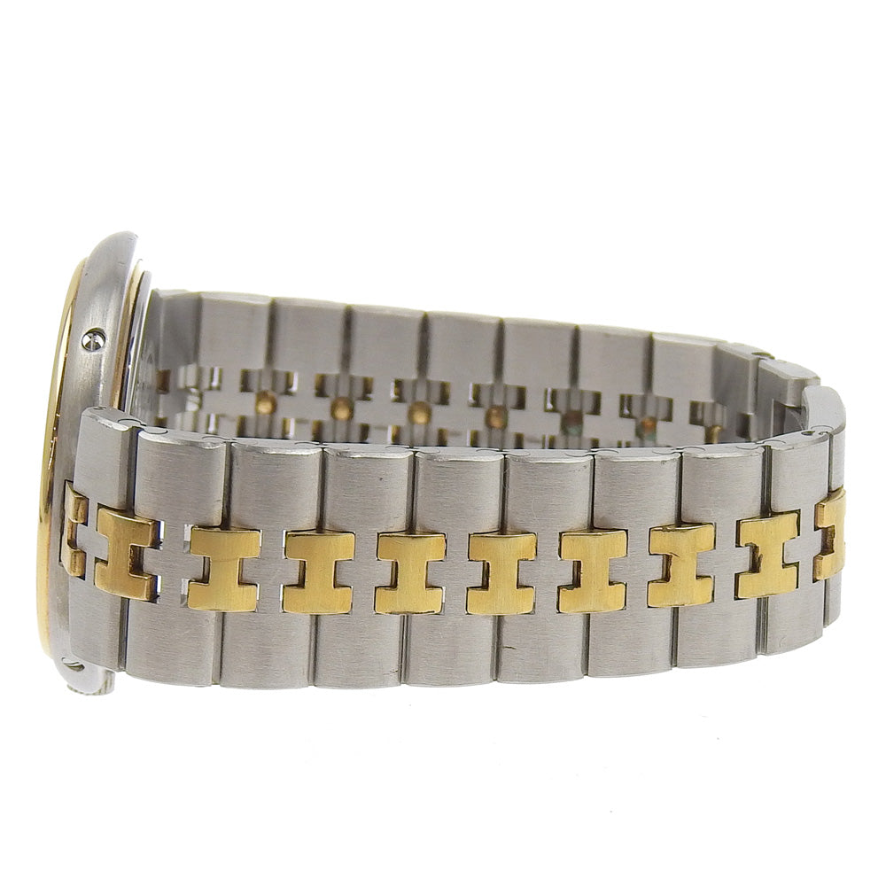 HERMES Watches Quartz Stainless Steel , Plated Gold Silver combination Profile date White dial mens Used Authentic