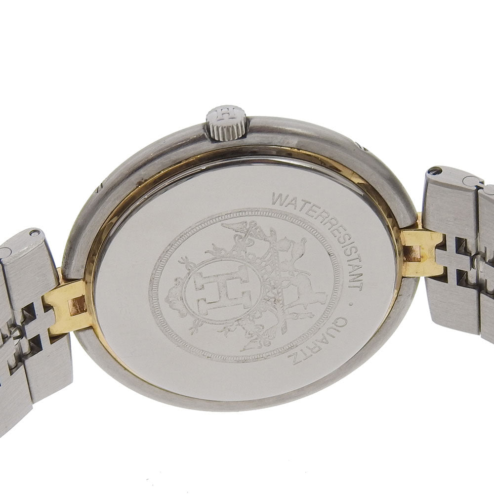 HERMES Watches Quartz Stainless Steel , Plated Gold Silver combination Profile date White dial mens Used Authentic