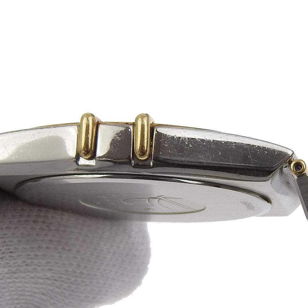 OMEGA Watches Quartz 396.107 Stainless Steel , Plated Gold Silver Day date Constellation White dial mens(Unisex) Used Authentic