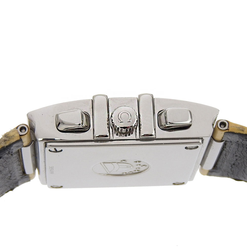 OMEGA Watches Quartz 1841.72.21 Stainless Steel , Embossed Leather white Quadra Constellation White shell dial Women Used Authentic