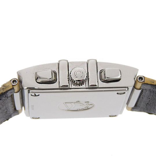 OMEGA Watches Quartz 1841.72.21 Stainless Steel , Embossed Leather white Quadra Constellation White shell dial Women Used Authentic
