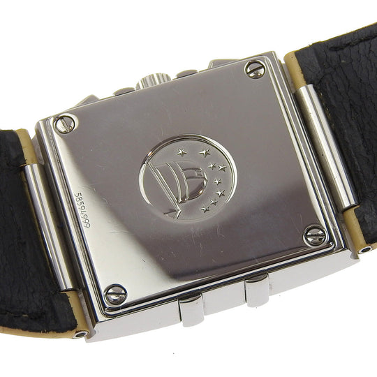 OMEGA Watches Quartz 1841.72.21 Stainless Steel , Embossed Leather white Quadra Constellation White shell dial Women Used Authentic