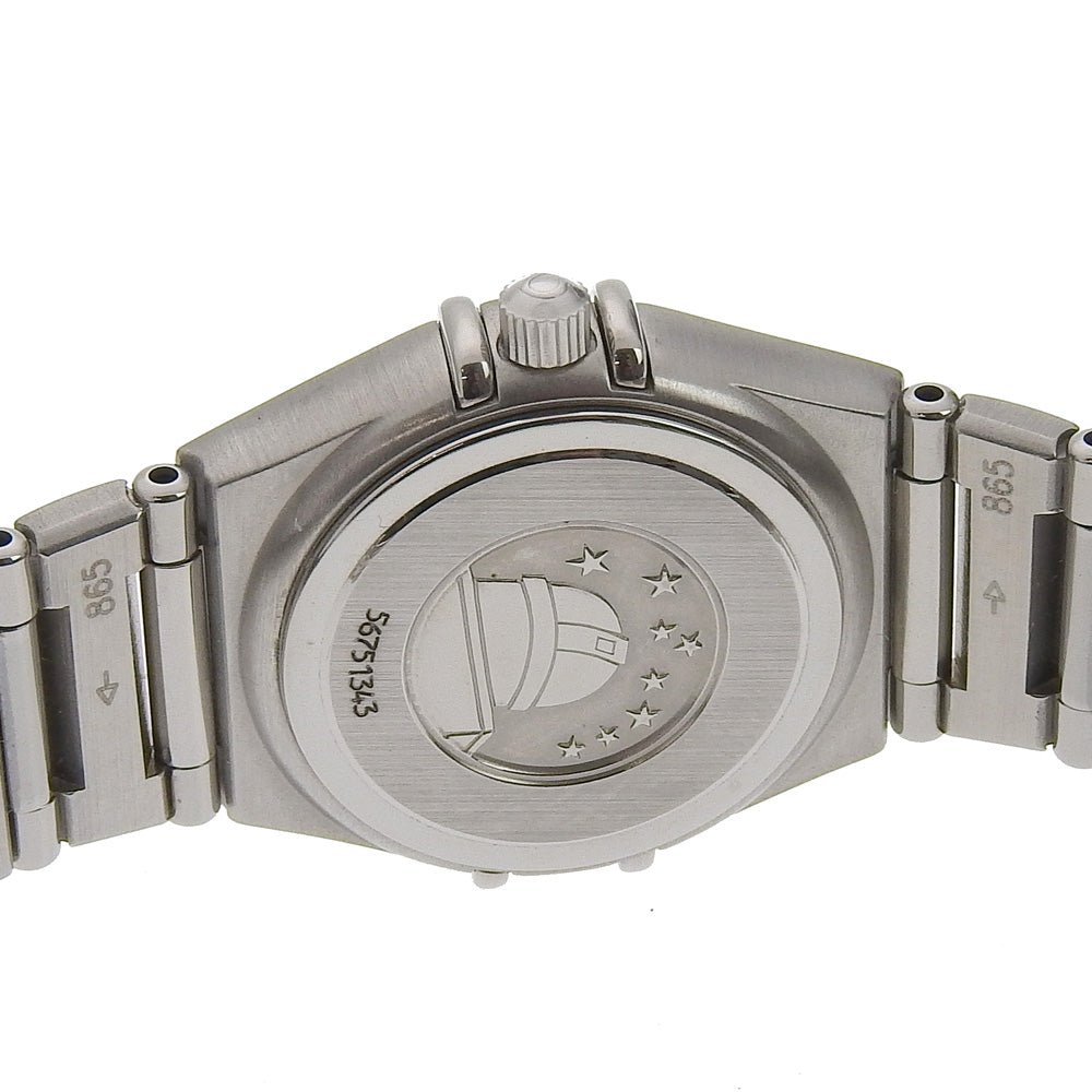 OMEGA Watches Quartz 1562.4 Stainless Steel Silver Constellation black dial Women Used Authentic