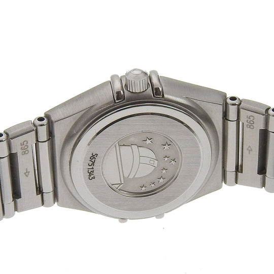 OMEGA Watches Quartz 1562.4 Stainless Steel Silver Constellation black dial Women Used Authentic
