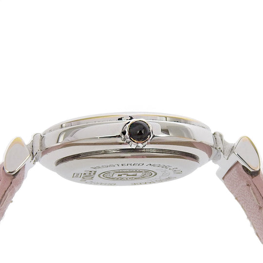 FENDI Watches Quartz 320L Stainless Steel , Embossed Leather white White shell dial Women Used Authentic