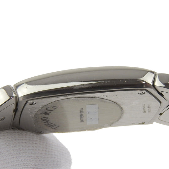 TIFFANY&Co. Watches Quartz Z6301.10 Stainless Steel Silver Tisolo black dial Women Used Authentic