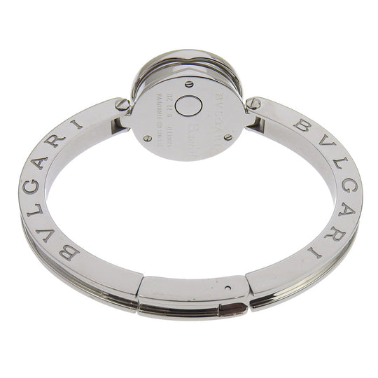 BVLGARI Watches Quartz BZ22S Stainless Steel Silver 12P diamond Be zero one B-zero1 Blue shell dial Women Used Authentic