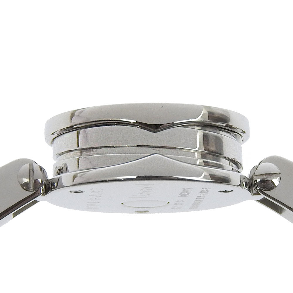 BVLGARI Watches Quartz BZ22S Stainless Steel Silver 12P diamond Be zero one B-zero1 Blue shell dial Women Used Authentic