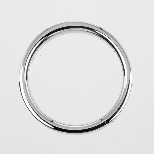 TIFFANY&Co. Ring Pt950Platinum, 3P Diamond Silver Flat band Women Used Authentic