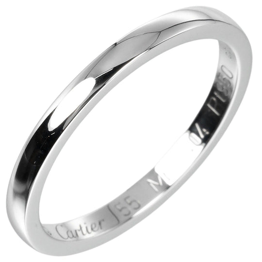 CARTIER Ring Pt950Platinum Silver ballerina flats Women 55 Used Authentic