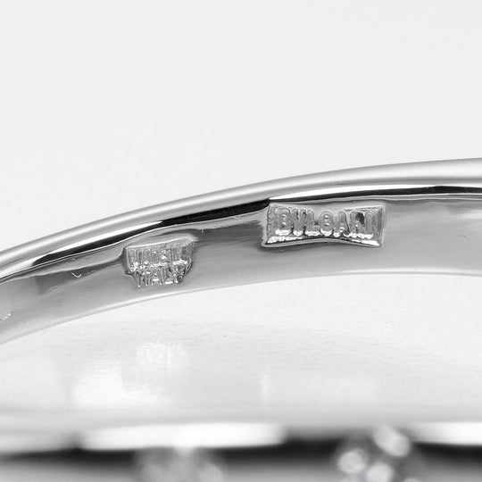 BVLGARI Ring Pt950Platinum, 7P Diamond Silver Feddy wedding Women 50 Used Authentic