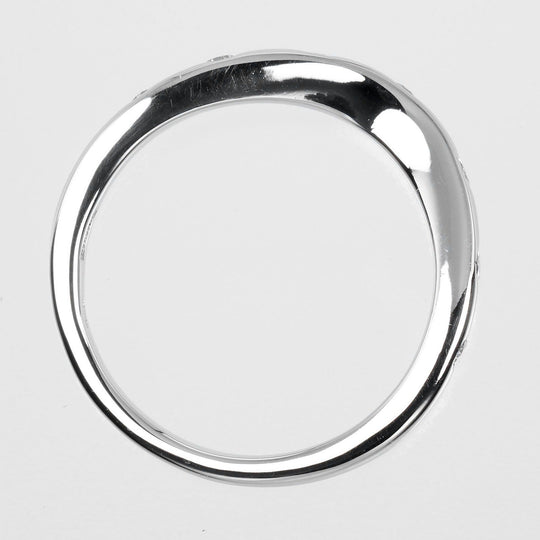 BVLGARI Ring Pt950Platinum, 7P Diamond Silver Feddy wedding Women 50 Used Authentic