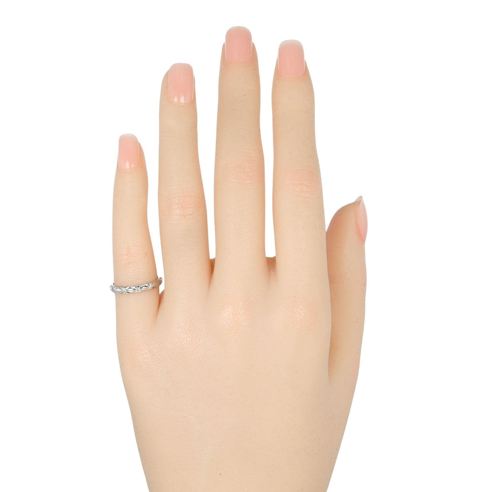CHANEL Ring Pt950Platinum, 3P Diamond Silver Coco Crush Women 46 Used Authentic