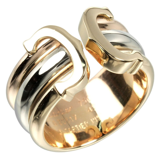 CARTIER Ring K18 Gold, YG PG WG gold 2C Women 47 Used Authentic
