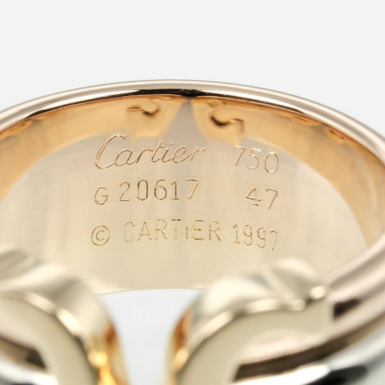 CARTIER Ring K18 Gold, YG PG WG gold 2C Women 47 Used Authentic