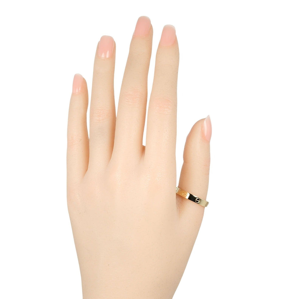 CARTIER Ring K18 yellow gold gold mini love wedding mens 62 Used Authentic