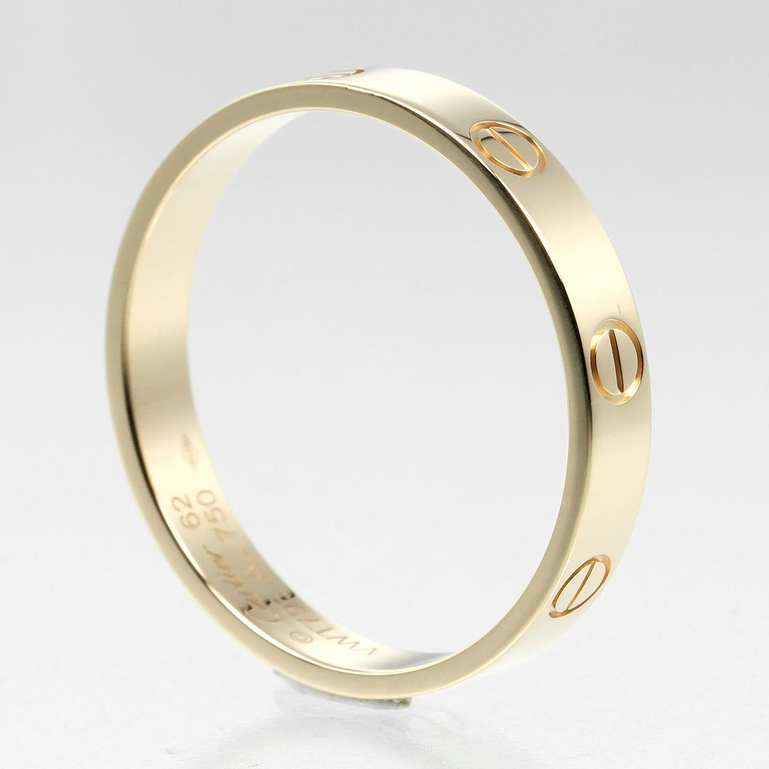 CARTIER Ring K18 yellow gold gold mini love wedding mens 62 Used Authentic